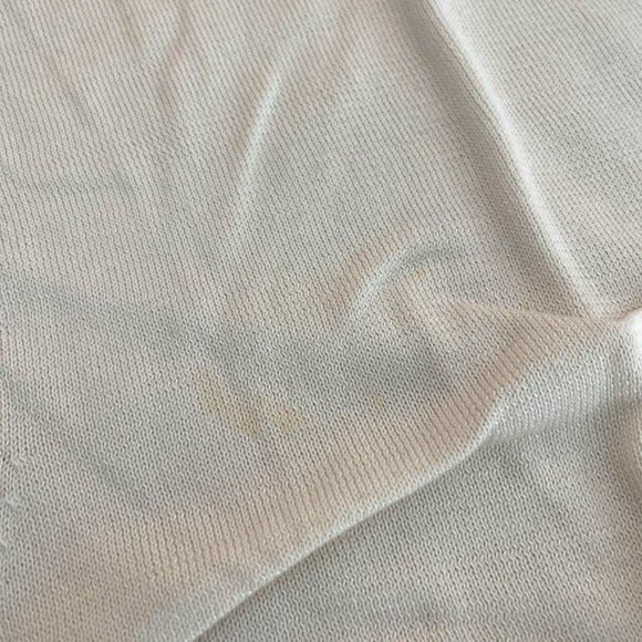 Bugatchi Uomo Men's White Sweater Vest, Size L (Stains) - Picture 4 of 7